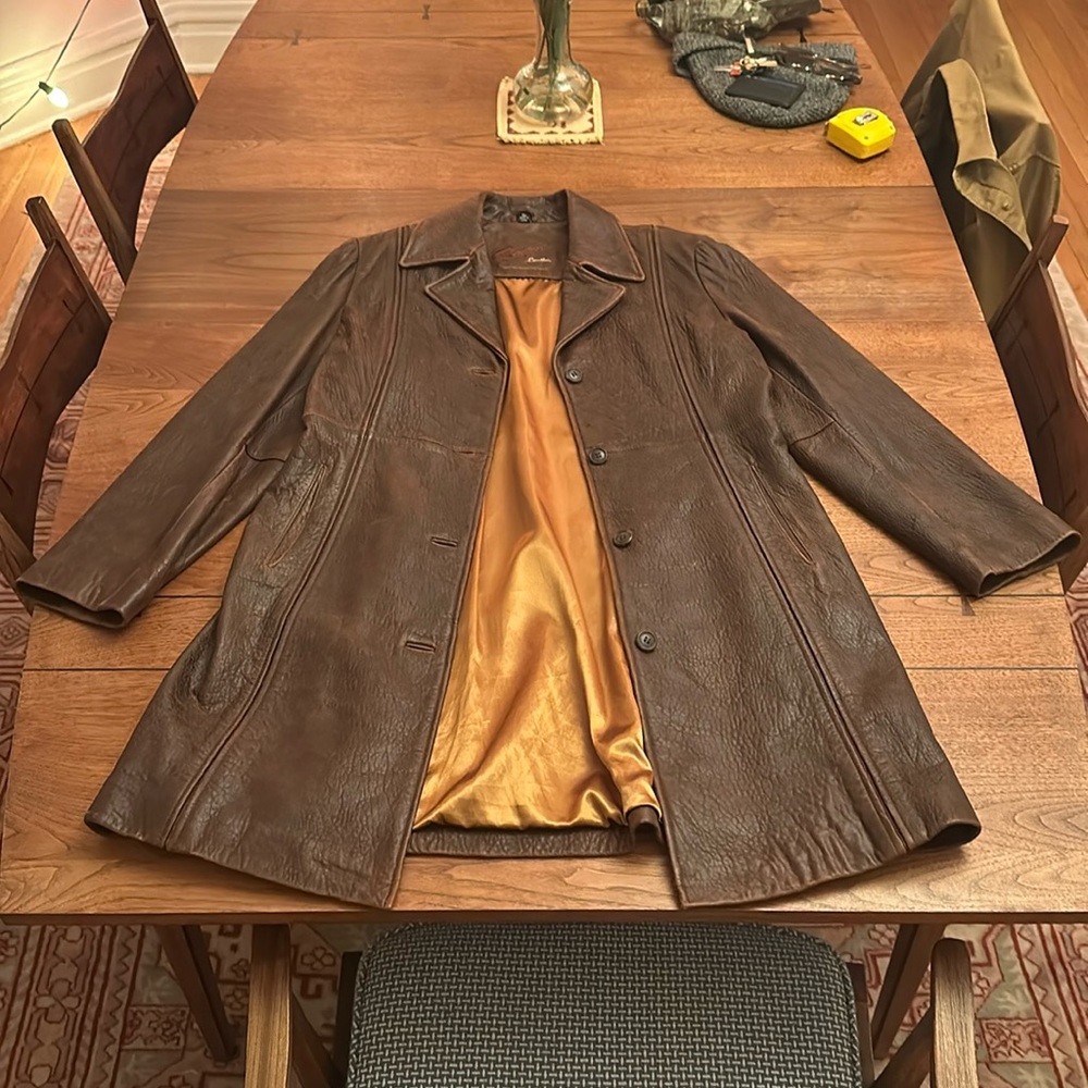 Rogue Leather by Reilly Olmes Light Brown Leather Jacket Size XL